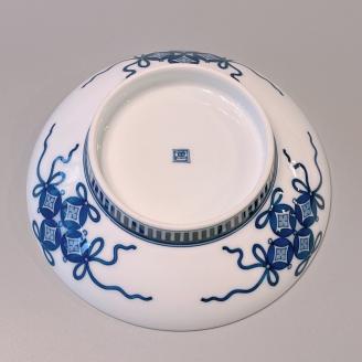 【伊万里焼】鍋島花筏文五寸高台皿 028-H843