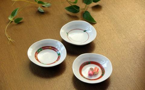 【伊万里焼】伊万里陶苑 絵替わり小皿3枚組 070-H961