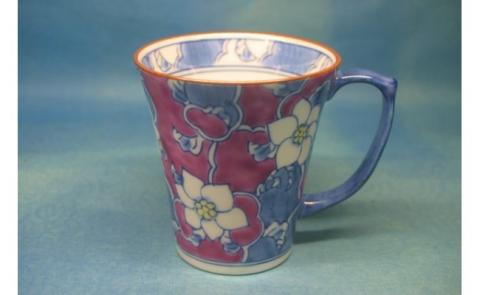【伊万里焼】彩唐花マグカップ（1個） 032-H016