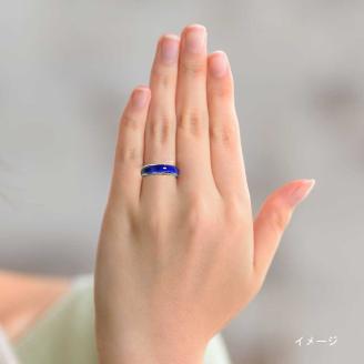 伊万里焼強化磁器指輪（瑠璃） 029-H1016