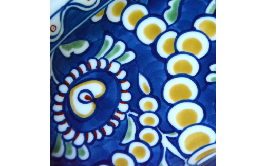 【伊万里焼】トルコ風楕円皿【アトリエまりゑ】 135-H929