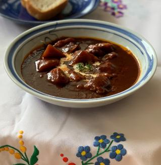 【伊万里焼】伊万里陶苑 深皿（ぶどう柄） 070-H966