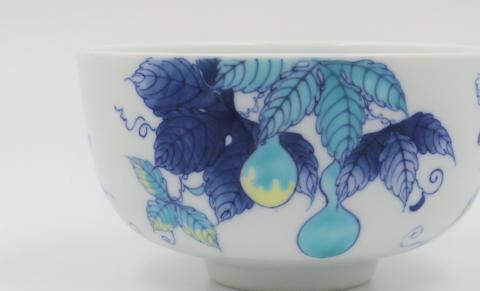 【伊万里焼】「色鍋島瓢文小丼」色鍋島・伊万里・鍋島・磁器・市川光山窯 022-H998