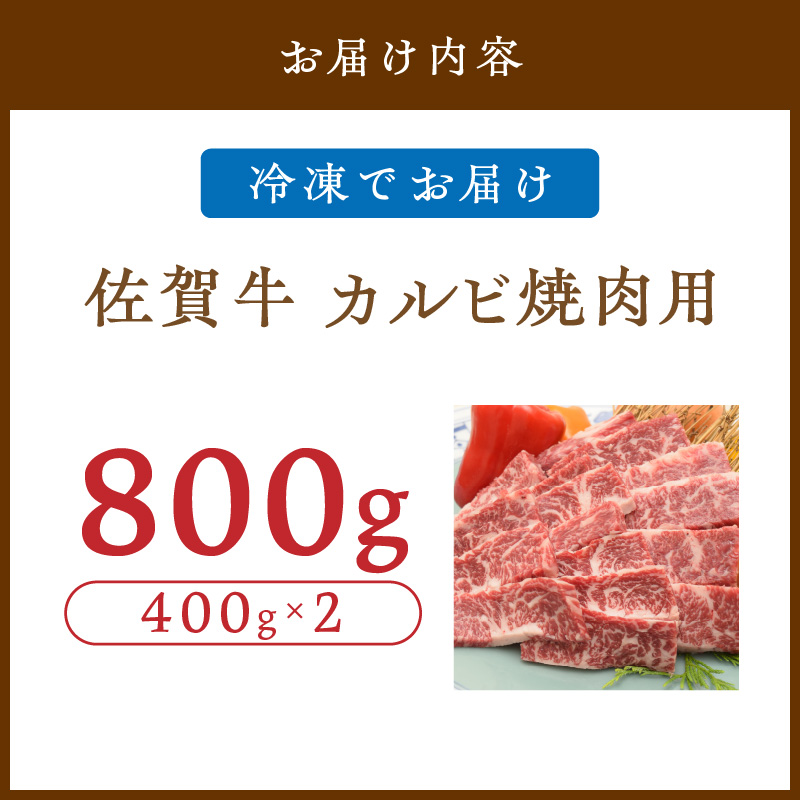 佐賀牛 カルビ 焼肉用 800g 149-J1816