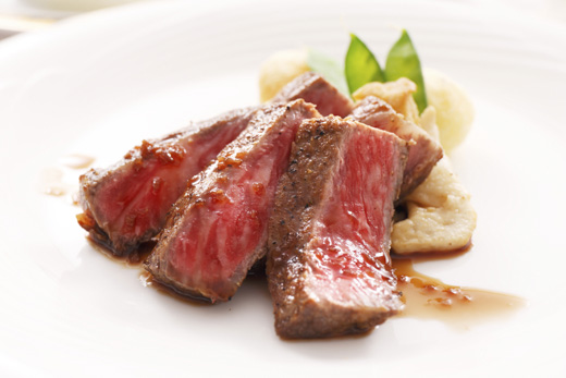 伊万里牛サーロインステーキと伊万里焼皿セット 015-J285