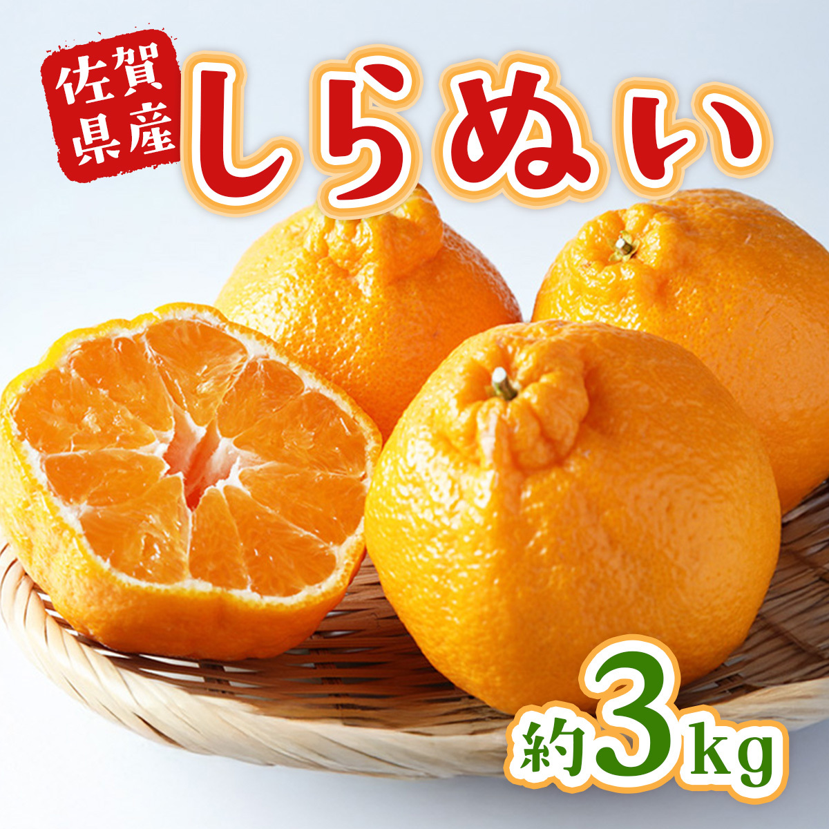 佐賀県産 不知火 約3kg 114-B1011