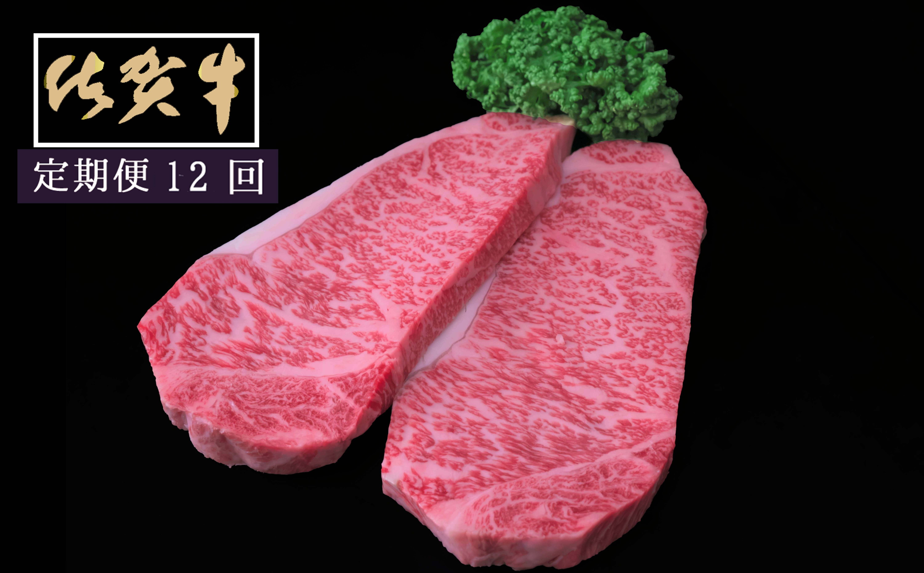 佐賀牛サーロインステーキ200ｇ×2枚　12ヵ月連続定期便 999-J1522