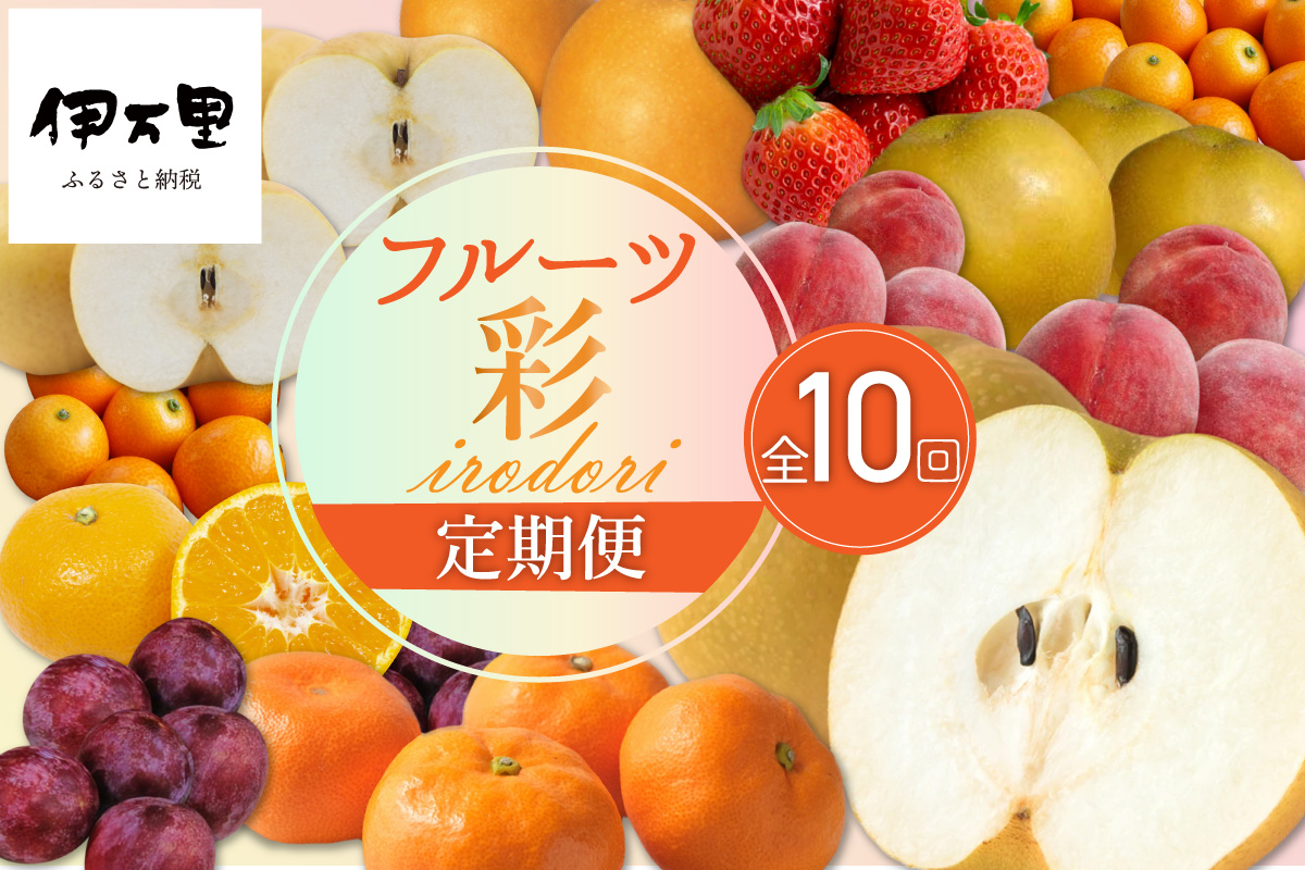 フルーツ定期便【10回便】彩 いちご もも みかん等 10種類 999-B990