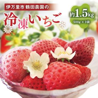 【数量限定】伊万里産急速冷凍いちご1.5kg ～鶴田農園～ 046-B384