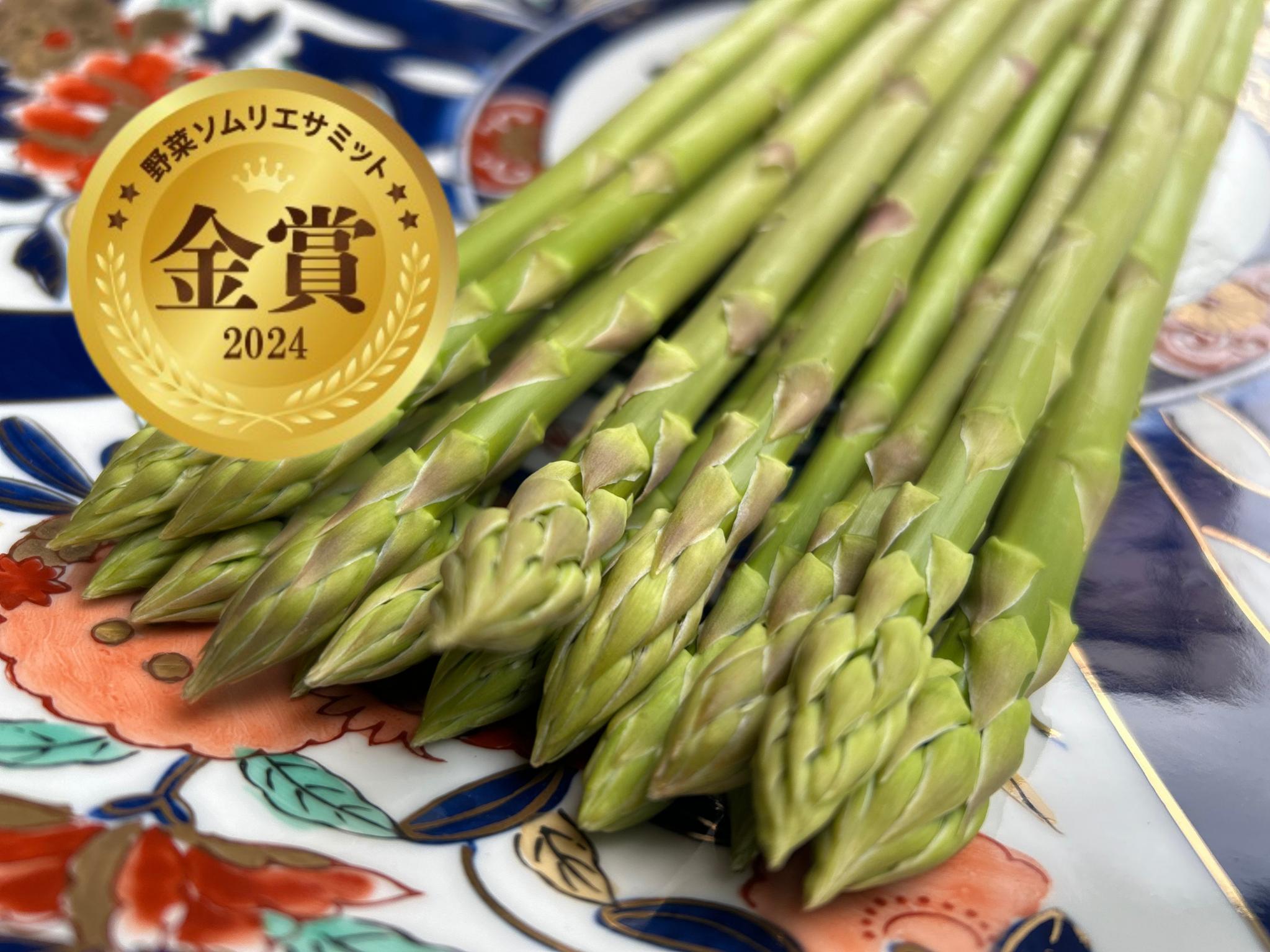 【先行受付 令和8年3月より順次発送】野菜ソムリエサミット 2024年3月度『金賞』受賞 《梅村農園のアスパラガス》 1kg 174-B538