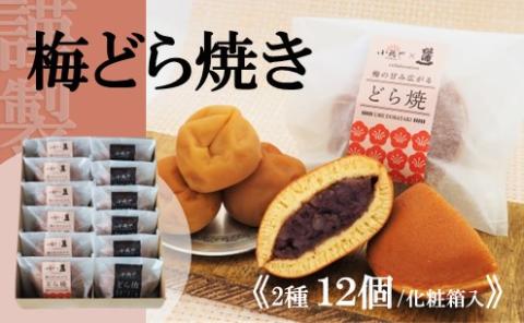 謹製梅どら焼・どら焼＜2種/12個入＞[D6.6]｜佐賀・伊万里 080-F258