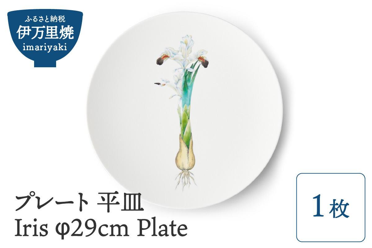 【伊万里焼】プレート 平皿 Iris φ29cm Plate 028-H836