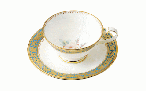 【ノリタケ】グランブロシェ カップ&ソーサー 058-H854