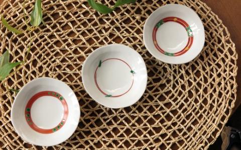 【伊万里焼】伊万里陶苑 絵替わり小皿3枚組 070-H961