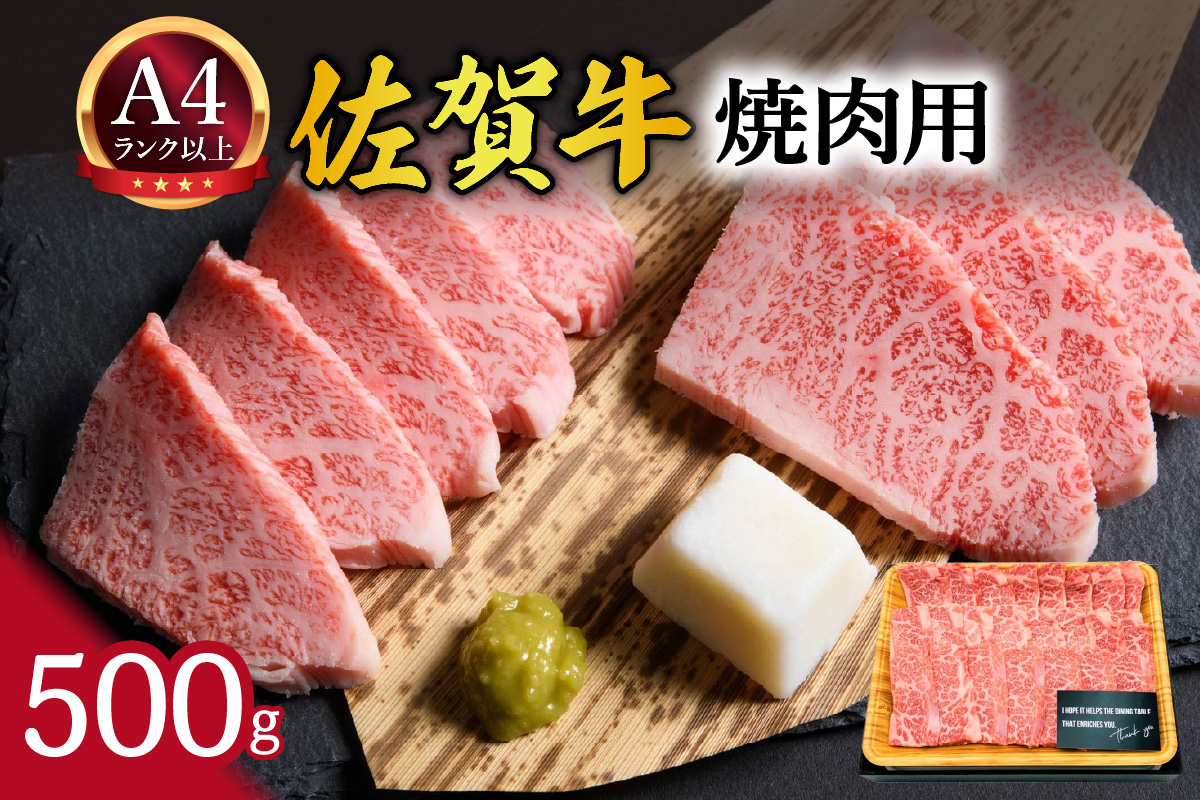 【 佐賀牛 】 艶さし！ 焼肉用 500g 159-J1038