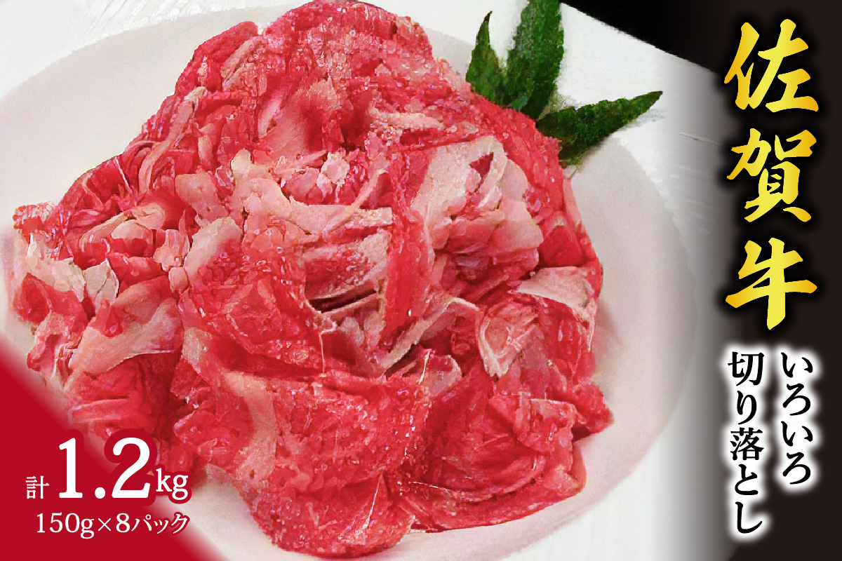 A5 A4 佐賀牛 いろいろ切り落とし 150g×8 小分け 117-J537