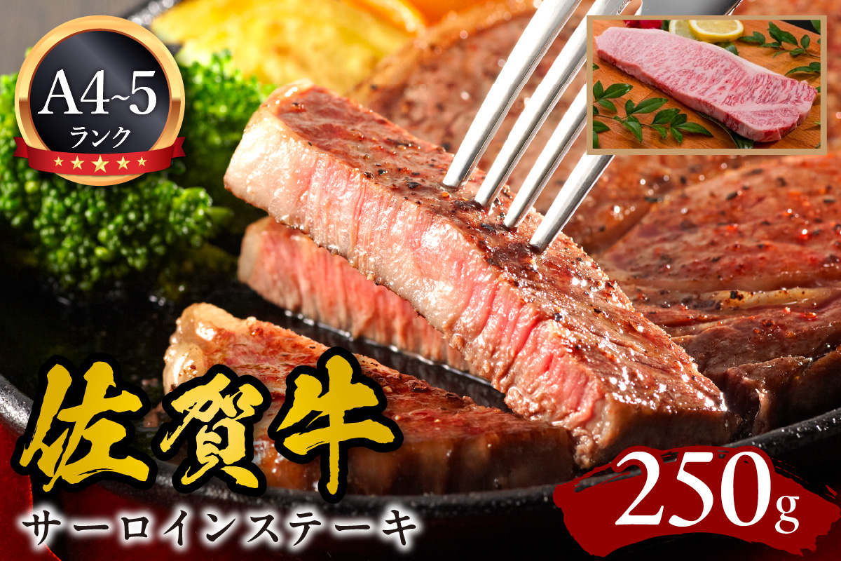 A5 A4佐賀牛サーロインステーキ 250g 092-J592