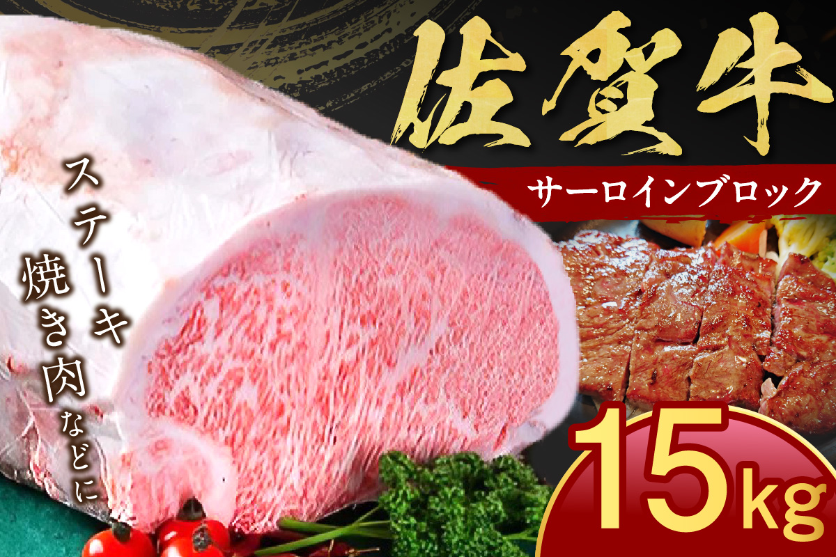 佐賀牛 サーロイン ブロック 15kg 100-J798