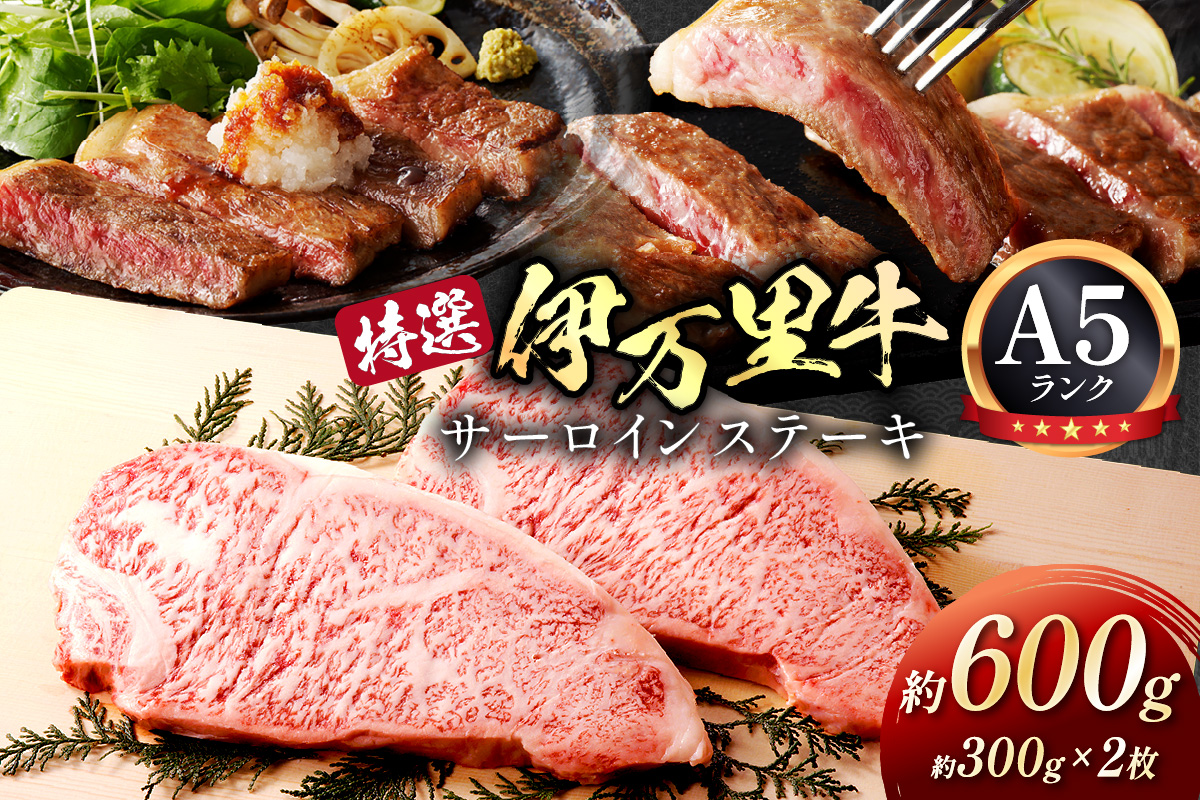 特選伊万里牛 A5 サーロインステーキ 約600g 044-J817