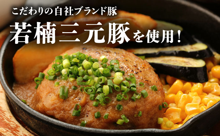 【2026年2月開始】【3回定期便】肉汁たっぷり 若楠三元豚ハンバーグ 150g×8個 /ナチュラルフーズ [UBH056]