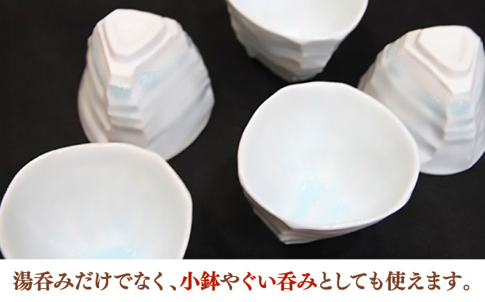 【宝寿窯】 雫しのぎ煎茶セット（5個セット） [UCN007] カップ 湯呑み 食器 やきもの 陶磁器