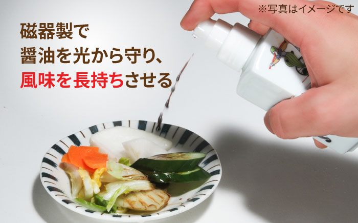 【有田焼】ポチっとちょいかけ 醤油さし 角型 古伊万里風 オリエンタル /やきもの工房 成 [UDU066]