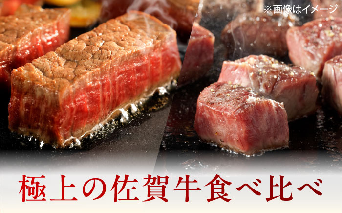 佐賀牛 ヒレセット 計800g（シャトーブリアン・ヒレサイコロステーキ 各400g） [UEM066]