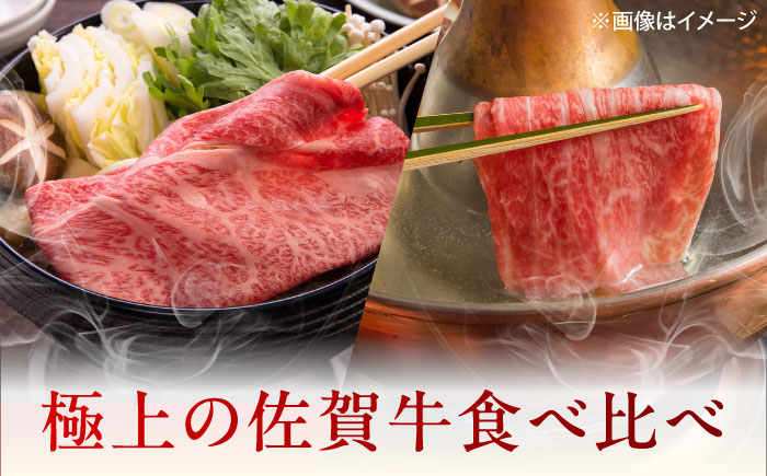 佐賀牛 すき焼き・しゃぶしゃぶ用食べ比べ 計1kg（ロース・もも） [UEM067]