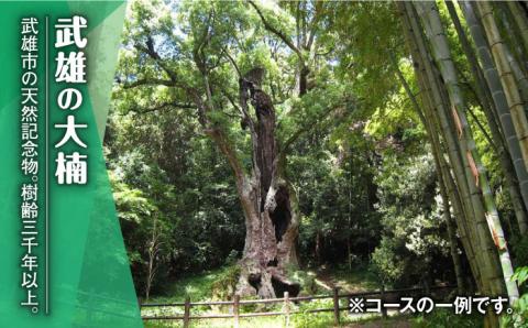 【貸切タクシーで武雄市観光！】 ジャンボ タクシー 武雄市内 観光 （5時間）コース観光券 /温泉タクシー株式会社 [UAT001] 観光 チケット貸切