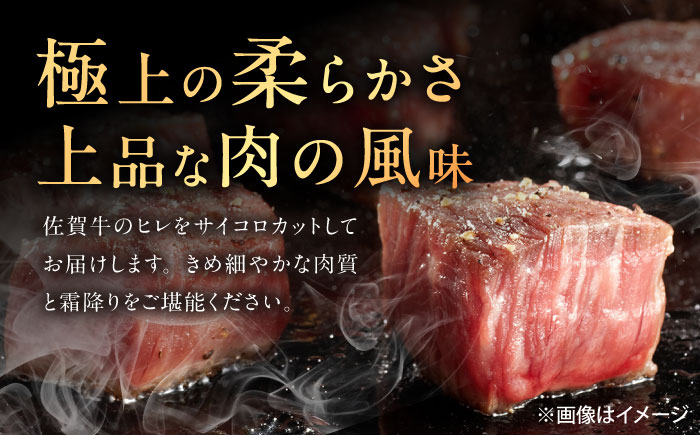 佐賀牛 ヒレ サイコロステーキ 400g（200g×2p） [UEM064]