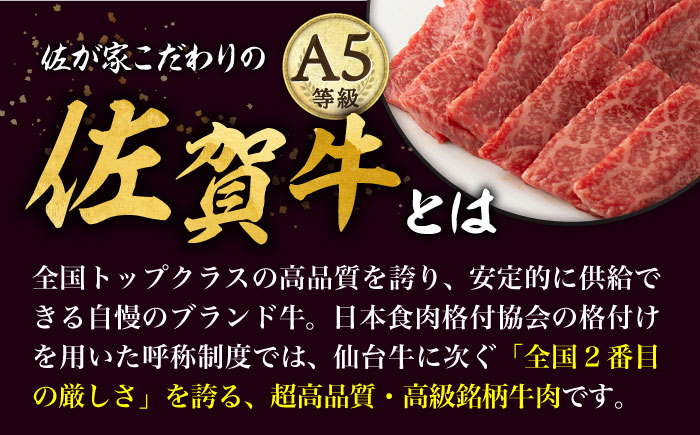 【2026年2月開始】【3回定期便】A5等級 佐賀牛 焼肉用 モモ 600g（300g×2パック）/ナチュラルフーズ [UBH071]