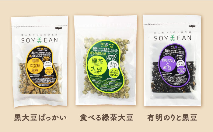 【国内線機内のおつまみに採用】SOY美EAN 10袋セット /宮本邦製菓 [UBN005] お菓子 おかし おつまみ 大豆 大豆菓子 食べ比べ 10種