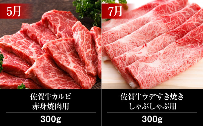 【全6回・奇数月にお届け】 A5ランク 佐賀牛 総計2.15kg 隔月発送 /焼肉どすこい [UCC007] 牛肉 肉 ステーキ スライス ローストビーフ ハンバーグ 焼肉