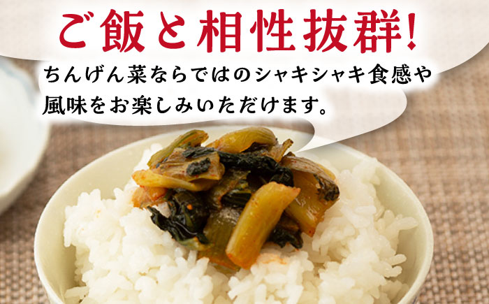 【6回定期便】ちんげん菜キムチ 2袋セット /おかわりのうえん [UDD007] 漬物 チンゲンサイ キムチ 野菜