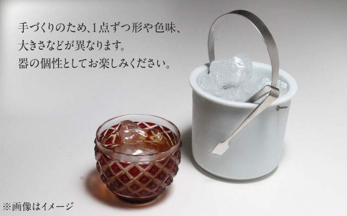 【有田焼】卓上アイスペール・ミニクーラー 白磁 トング付き /やきもの工房 成 [UDU002]