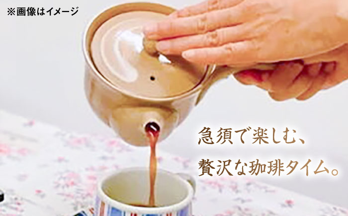 粗土珈琲急須 紅 /やきもの工房 成 [UDU011]