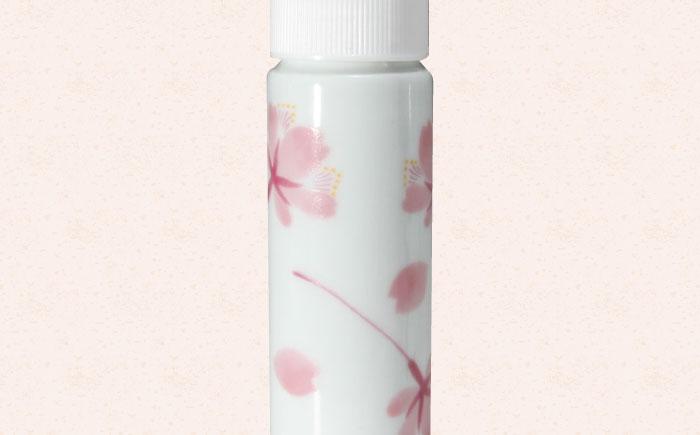 【有田焼】ポチっとちょいかけ 醤油さし 携帯型 丸型 桜 /やきもの工房 成 [UDU072]