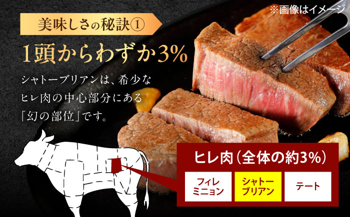 【3回定期便】佐賀牛 ヒレ シャトーブリアン 400g（200g×2枚） /MKミート武雄 [UEM013]