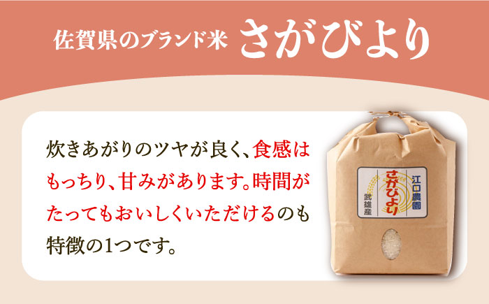 【先行予約】【10月下旬以降順次発送】＜15年連続特A評価＞令和6年産 さがびより 白米 2kg 配送前精米/江口農園[UBF011] 白米 米 お米 精米 佐賀県産 特A