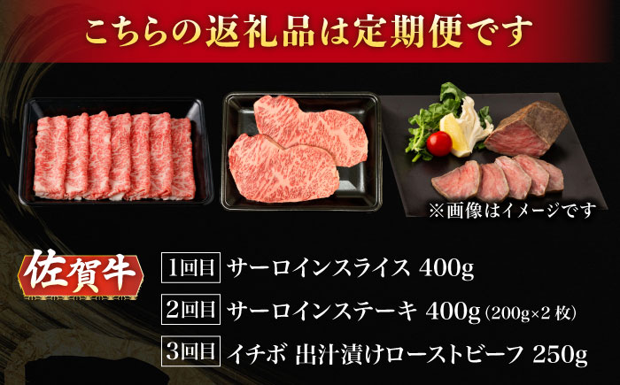 【2026年2月開始】【3回定期便】A5等級 佐賀牛 艶さしプレミアム定期便 /ナチュラルフーズ [UBH118]