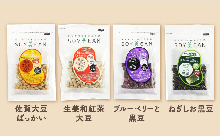 【国内線機内のおつまみに採用】SOY美EAN 10袋セット /宮本邦製菓 [UBN005] お菓子 おかし おつまみ 大豆 大豆菓子 食べ比べ 10種