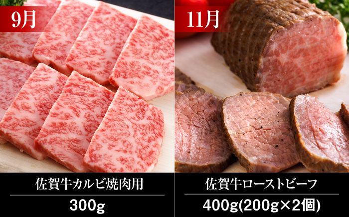 【全6回・奇数月にお届け】 A5ランク 佐賀牛 総計2.15kg 隔月発送 /焼肉どすこい [UCC007] 牛肉 肉 ステーキ スライス ローストビーフ ハンバーグ 焼肉