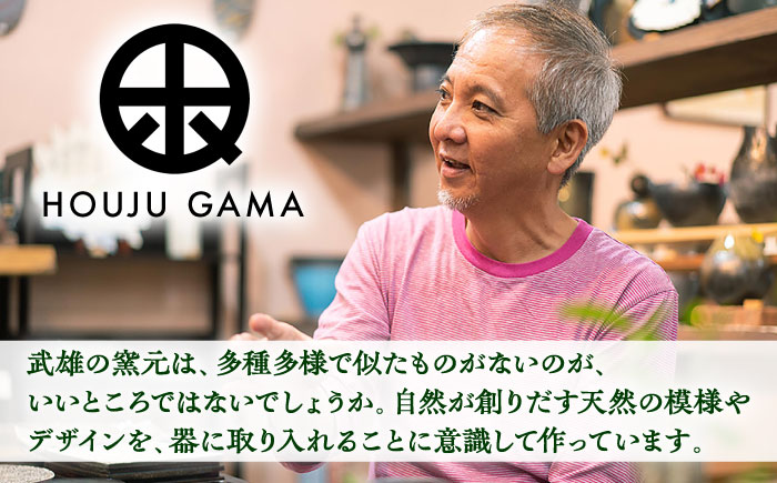 【宝寿窯】 辰砂釉流し高台皿 [UCN012] 皿 プレート 食器 やきもの 陶磁器