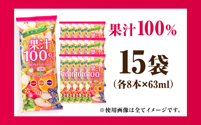 【先行予約】棒ジュース 果汁100% 15袋セット / 光武製菓株式会社 [UEN003] アイス 棒ジュース 棒アイス