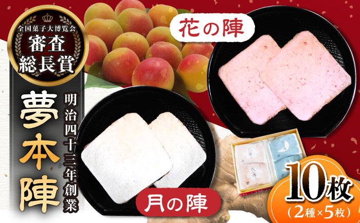 【全国菓子大博覧会 審査総長賞受賞】夢本陣 10枚（2種×5枚） /恵比須堂 [UBQ009] お菓子 煎餅 せんべい 和菓子