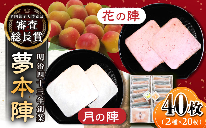【全国菓子大博覧会 審査総長賞受賞】夢本陣 40枚（2種×20枚） /恵比須堂 [UBQ017] お菓子 煎餅 せんべい 和菓子