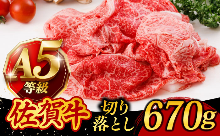 【色んな料理に最適！】A5等級 佐賀牛 切り落とし 670g /焼肉どすこい [UCC011] 牛肉 肉