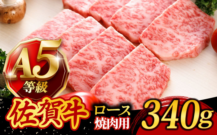 A5ランク 佐賀牛 高級 霜降り 焼肉用 ロース 340g 2人前 /焼肉どすこい [UCC012] 牛肉 肉 BBQ