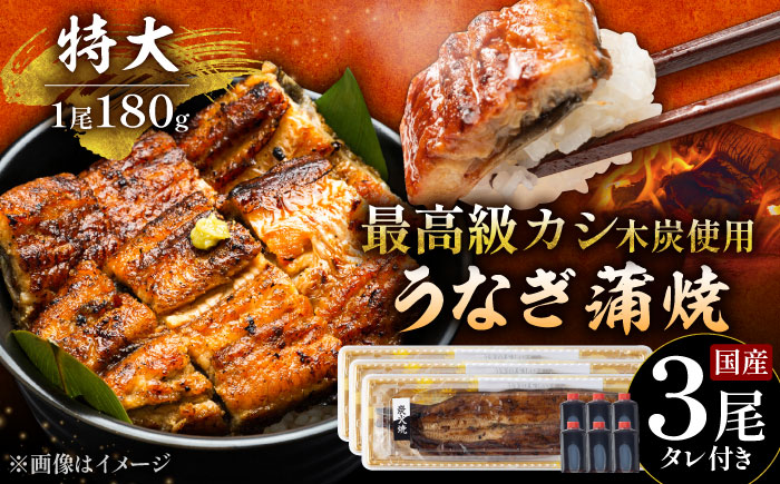 【12月18日入金まで年内発送】【品質にこだわり抜いた国産うなぎ】 国産 うなぎ 本格炭火焼 蒲特大 3尾 計540g（180g×3尾）/すみまる [UDH013] 手焼き 冷凍