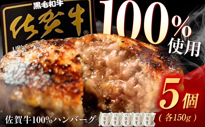 佐賀牛ハンバーグ 150g×5個（真空・個包装） /MKミート武雄 [UEM007]
